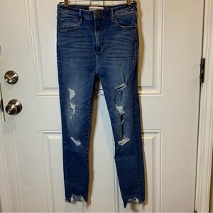 Abercrombie & Fitch The Super Skinny Ankle High Rise Distressed Size 27 / 4R